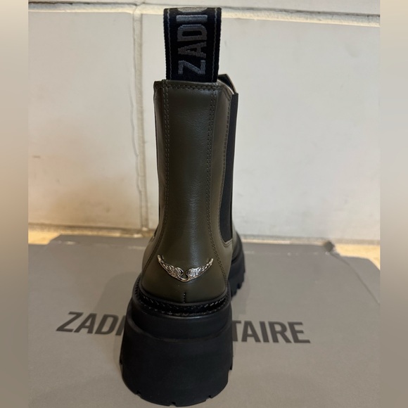 ZADIG & VOLTAIRE 65mm Leather Ankle Boots Sz 38 (7 US) - Picture 4 of 9